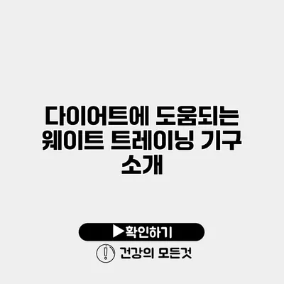 다이어트에 도움되는 웨이트 트레이닝 기구 소개