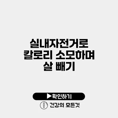 실내자전거로 칼로리 소모하며 살 빼기