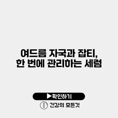 여드름 자국과 잡티, 한 번에 관리하는 세럼