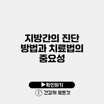 지방간의 진단 방법과 치료법의 중요성