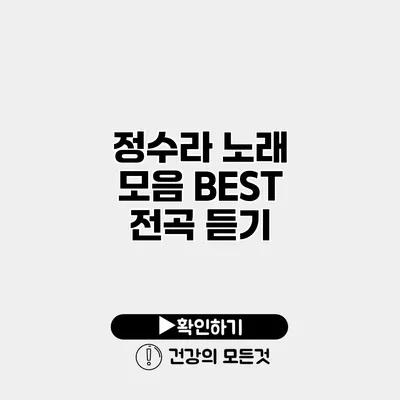 정수라 노래 모음 BEST 전곡 듣기